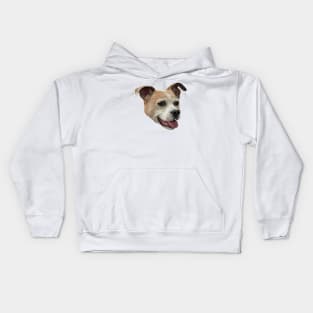 Jack Russell Terrier Mix - White Background Kids Hoodie